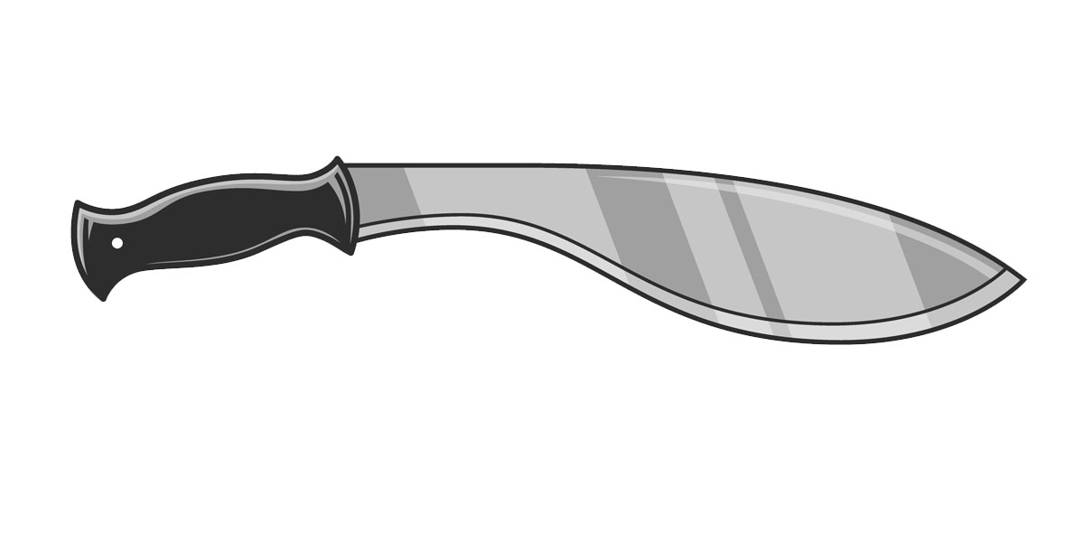 Kukri machete from Nepal — authentic Gurkha blade hand forged